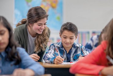 Einblick in eine Nachhilfesituation in der Schule